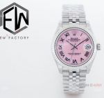 Rolex Datejust 31 Pink MOP Roman Dial New Style Jubilee watch